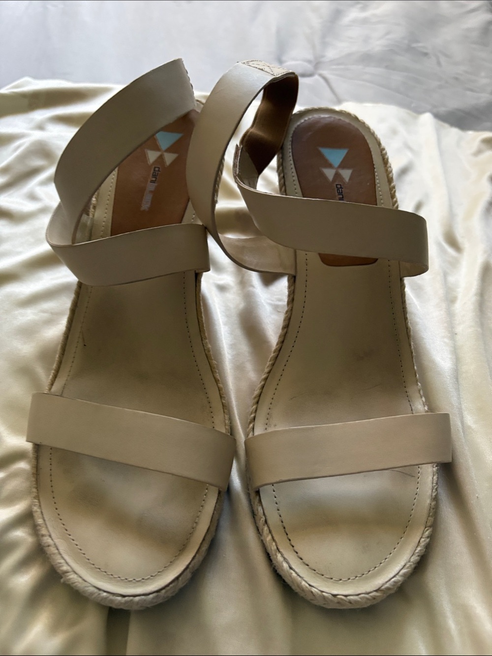 Neutral Beige Espadrille Ankle-Strap Sandals